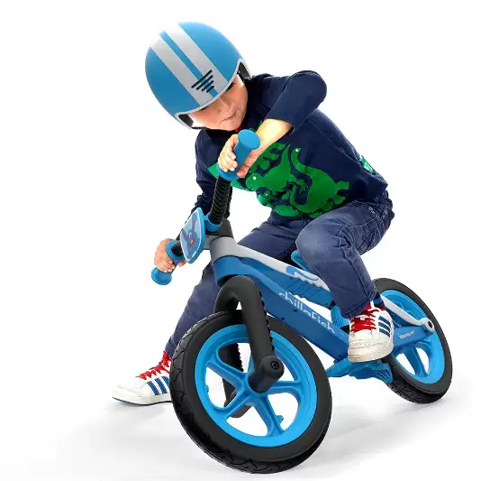  Bicicleta albastra usoara, fara pedale, cu frana de picior integrata - BMXie 