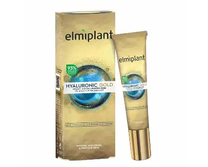 Crema antirid pentru ochi Elmiplant Hyaluronic Gold, 15 ml