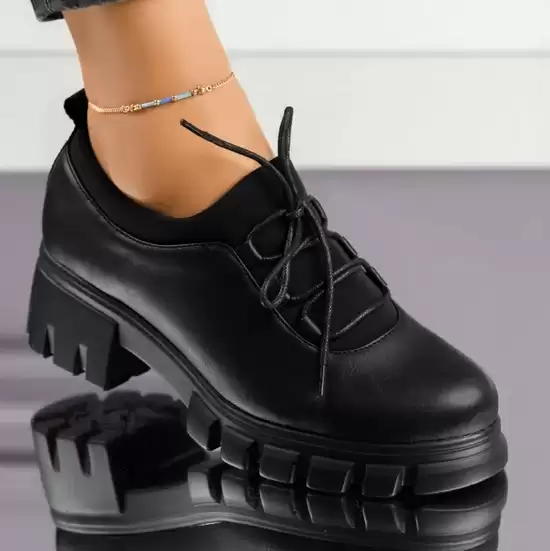 Pantofi casual moderni de dama negri