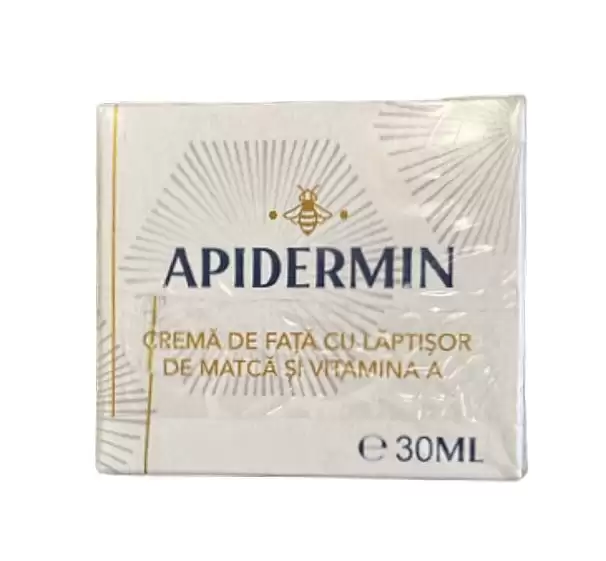  Apidermin Crema de Fata cu Laptisor de Matca si Vitamina A Complex Apicol Veceslav Harnaj, 30ml 